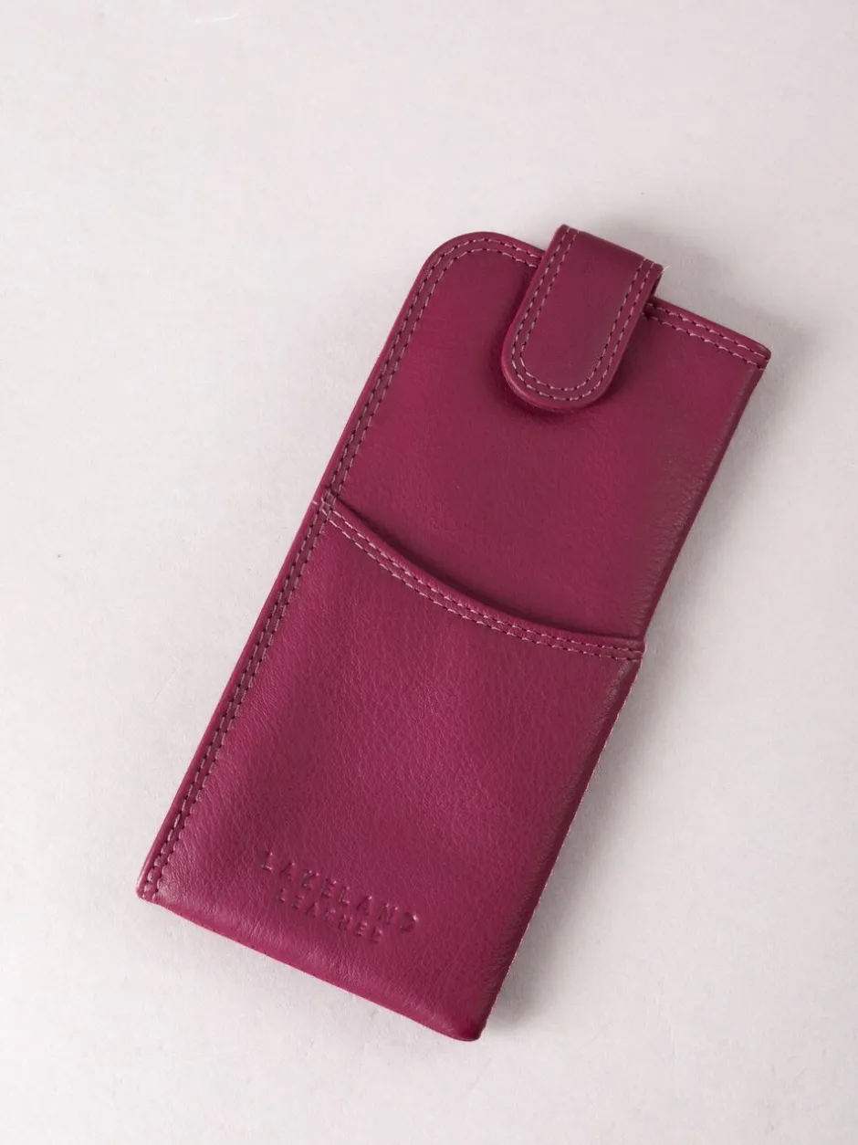 Zonnebril|Lakeland Leather Cranberry - Glasses Case
