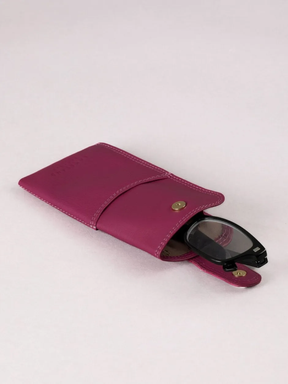 Zonnebril|Lakeland Leather Cranberry - Glasses Case