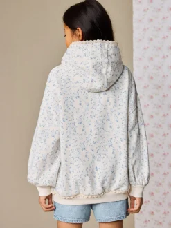 Sweaters En Hoody´S|Next Cream Ditsy Flower - Hoodie (3 - 16 jr)