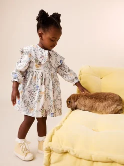 Jurken|Jurken|Next Cream Easter - Collared Dress (3mths-7yrs)