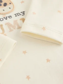 Rompertjes En Hemdjes|Rompertjes En Hemdjes*Next - Set van 1 babyrompertjes Cream Giraffe I Love My Mummy