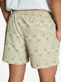 Badkleding|Frescobol Carioca - Rio Zwembroek Cream Palmeira Print