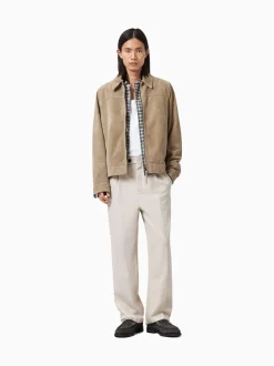 Formele Broek|All Saints - AllSaints Tallis Straight Trousers Crème