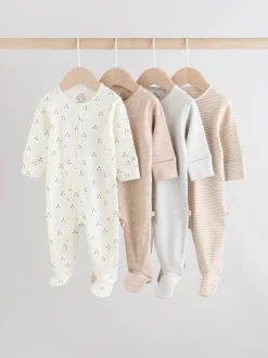 Multipacks|Babypakjes En Babypyjama's|Next Crème - Babypyjama's met tweewegrits (0-2jr)