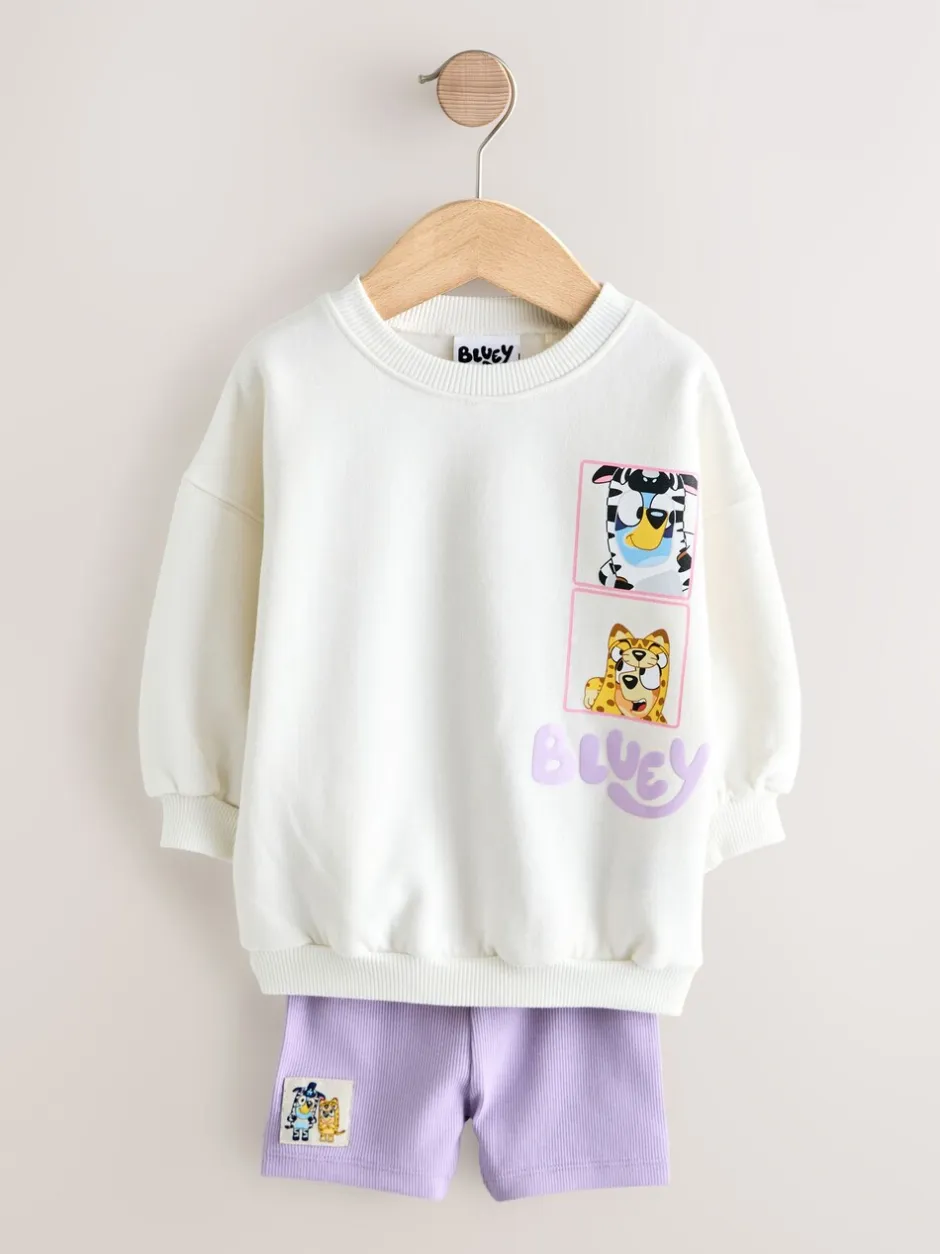 Shorts En Rokken|Next Crème - Bluey Shorts Set (12mths-7yrs)