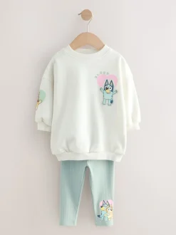 Sets En Combisets|Truien En Breisels|Next Crème - Bluey-set van sweatshirt en legging (12mnd -7jr)
