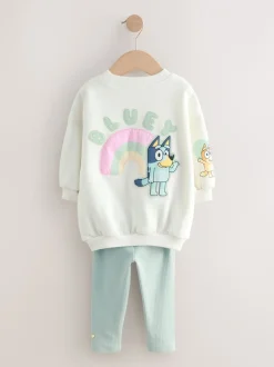 Sets En Combisets|Truien En Breisels|Next Crème - Bluey-set van sweatshirt en legging (12mnd -7jr)