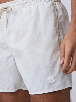 Badkleding*BOSS - Piranha Printed Swim Shorts Crème
