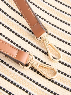 Tassen En Portemonnees|Next Crème - Canvas handtasje