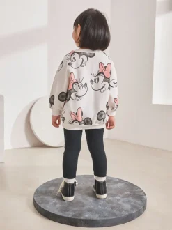 Sweaters En Hoody´S*Next Crème - Disney Minnie Mouse set van sweatshirt en legging (3mnd -7jr)