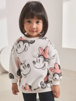 Sweaters En Hoody´S*Next Crème - Disney Minnie Mouse set van sweatshirt en legging (3mnd -7jr)