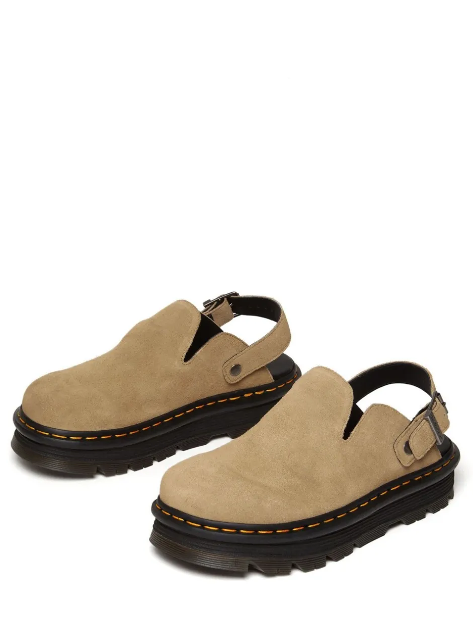Lage Schoenen|Dr. Martens - Zebzag Leather Shoes Crème