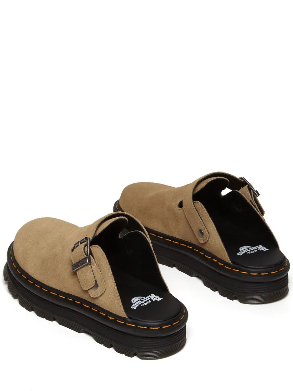 Lage Schoenen|Dr. Martens - Zebzag Leather Shoes Crème