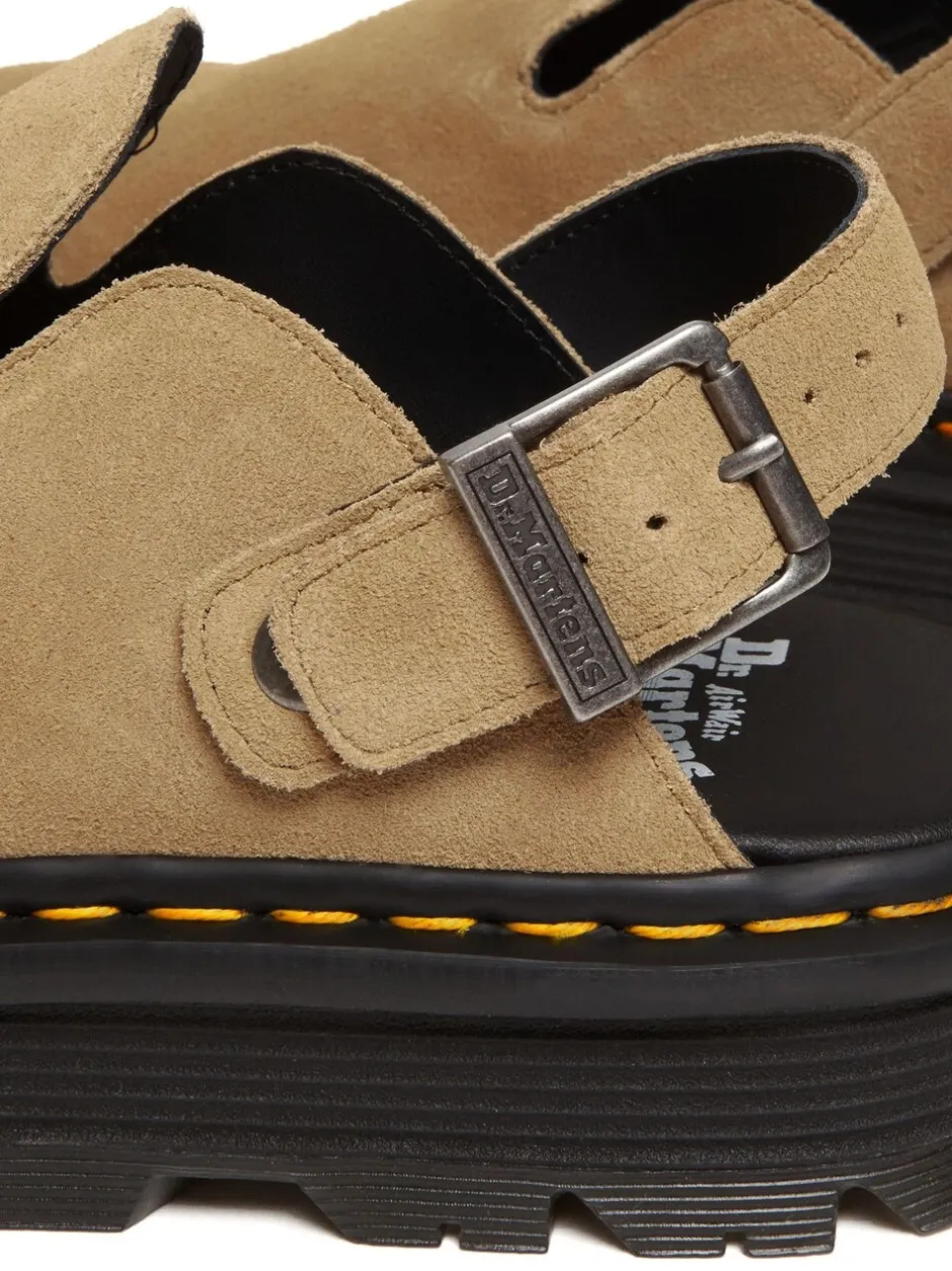Lage Schoenen|Dr. Martens - Zebzag Leather Shoes Crème