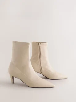 Boots|Next - Forever Comfort® Pointed Toe Sock Boots Crème