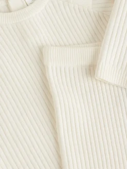 Sets En Combisets|Truien En Breisels*Next Crème - Gebreide babytrui en leggings set 2 -delig (0mnd -3jr)