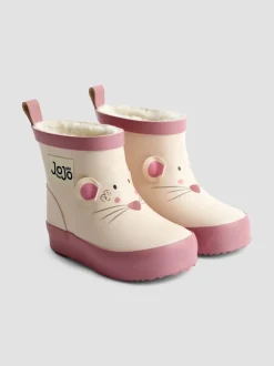 Laarzen*Jojo Maman Bébé - Print Short Wellies Crème