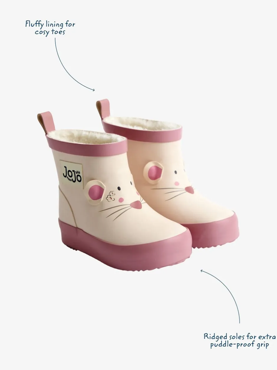 Laarzen*Jojo Maman Bébé - Print Short Wellies Crème