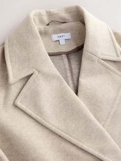 Jassen En Jacks*Next - Lange maxi-jas Crème