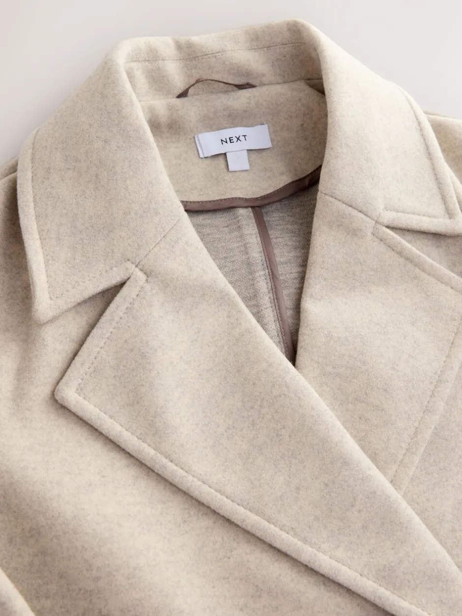 Jassen En Jacks*Next - Lange maxi-jas Crème