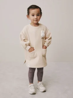 Sets En Combisets|Sets En Outfits*Next Crème - Miffy Sweat Dress & Leggings Set (3mths-7yrs)