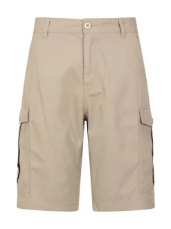Shorts*Mountain Warehouse Crème - Mens Lakeside 100% Cotton Cargo Shorts