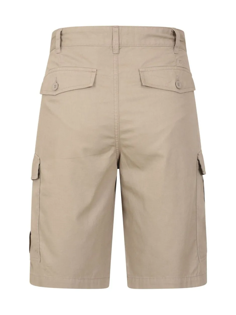 Shorts*Mountain Warehouse Crème - Mens Lakeside 100% Cotton Cargo Shorts
