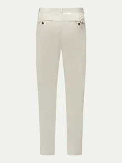 Formele Broek|Peckham Rye Crème - Stretch Cotton Trousers