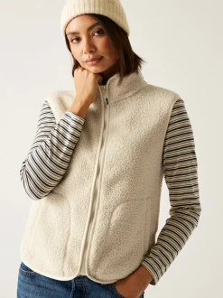 Sportkleding|Hoody's En Sweatshirts*Regatta - Frankie Borg Bodywarmer Fleece Crème