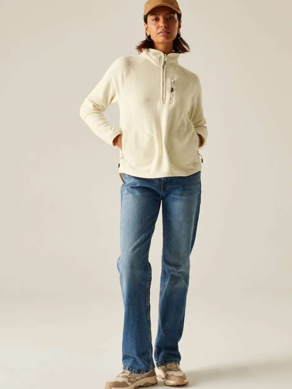 Sportkleding*Regatta - Womens Frankie Half Zip Fleece Crème