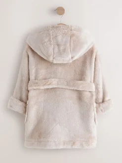 Kamerjassen*Next - Zacht aanvoelende fleece kamerjas (9 mnd-16 jr) Crème