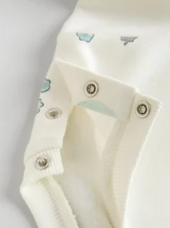 Sets En Combisets|Truien En Breisels|Next - Set van 2 -delige Baby Sweater en Joggingbroeken (0mnd -2jr) Crème gebloemd