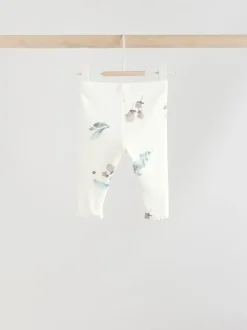 Sets En Combisets|Truien En Breisels|Next - Set van 2 -delige Baby Sweater en Joggingbroeken (0mnd -2jr) Crème gebloemd