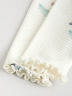 Sets En Combisets|Truien En Breisels|Next - Set van 2 -delige Baby Sweater en Joggingbroeken (0mnd -2jr) Crème gebloemd
