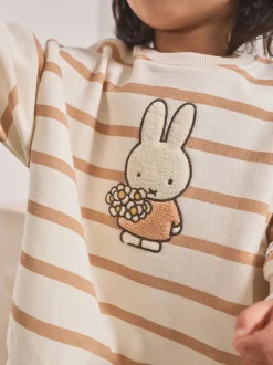 Sets En Combisets|Truien En Breisels|Next Crème gestreept - Set met Miffy-sweatshirt en legging (3 mnd-7 jr)