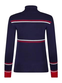 Gebreide Kleding*The Little Tailor - 'Les Alps' Slim fit e ski-Kerstmis Trui Crème licht
