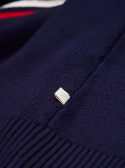 Gebreide Kleding*The Little Tailor - 'Les Alps' Slim fit e ski-Kerstmis Trui Crème licht