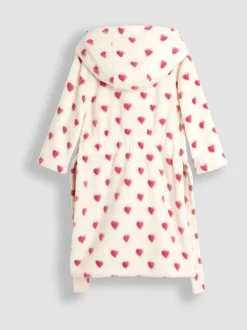 Kamerjassen|Jojo Maman Bébé Crème met hartprint - - Badjas
