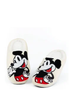 Pantoffels*Vanilla Underground Crème met Mickey Mouse - winterpantoffels voor volwassenen