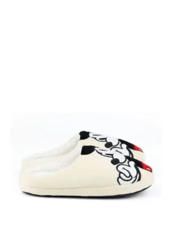 Pantoffels*Vanilla Underground Crème met Mickey Mouse - winterpantoffels voor volwassenen