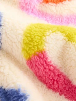 Truien En Breisels|Jassen, Jacks En Kinderwagenpakjes|Next - Fleece met ritssluiting (3mnd-7jr) Crème Rainbow Squiggle