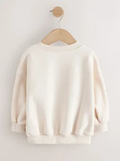 Truien En Breisels|Sweaters En Hoody´S|Next - Sweatshirt met ronde hals (3 mnd-7 jr) Crème Regenboog Taco