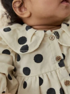 Sets En Combisets|Rompertjes En Tuinbroeken|Next Crème/Charcoal met stippen - Babyrompers met bloemenprint Set 2 -delig met maillot (0mnd -3jr)
