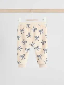 Truien En Breisels|Sets En Outfits*Next Crème/grijs - Set van zachte velours trui met strikprint en broek (0mnd -2jr)