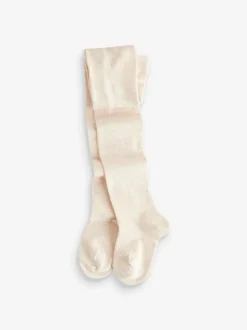 Sokken En Panty's|Sokken En Panty's*Next - Set van 3 katoenrijke tights Crèmekleurig/neutraal