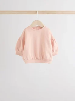 Sets En Combisets|Truien En Breisels|Next - Baby sweatshirt en joggingbroek 6 -delige set (0mnd -2jr) Crèmekleurig/roze