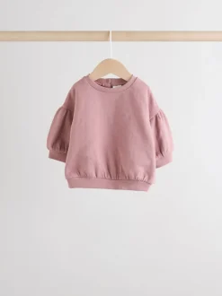 Sets En Combisets|Truien En Breisels|Next - Baby sweatshirt en joggingbroek 6 -delige set (0mnd -2jr) Crèmekleurig/roze