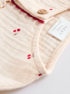 Tops|Sets En Outfits*Next - 2 -delige babyset van geweven tops en broeken met lange mouwen (0mnd -2jr) Crème/rode kers