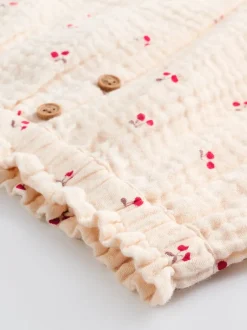 Tops|Sets En Outfits*Next - 2 -delige babyset van geweven tops en broeken met lange mouwen (0mnd -2jr) Crème/rode kers