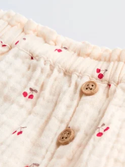 Tops|Sets En Outfits*Next - 2 -delige babyset van geweven tops en broeken met lange mouwen (0mnd -2jr) Crème/rode kers